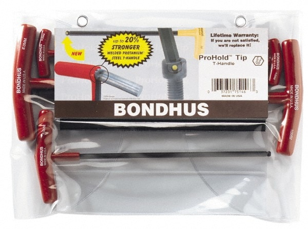 Bondhus 75148 5 Piece T-Handle Hex Key Set Image