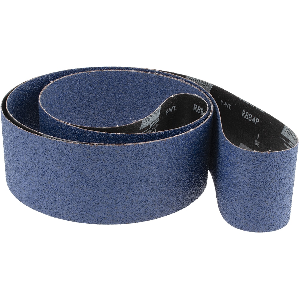 Norton 78072750287 Abrasive Belt: 4" Wide, 132" Long, 36 Grit, Zirconia Alumina Image