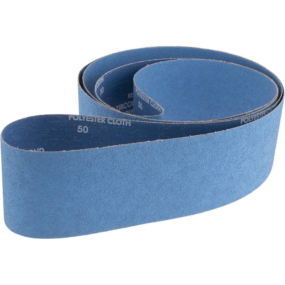 Norton 78072750283 Abrasive Belt: 4" Wide, 132" Long, 50 Grit, Zirconia Alumina Image