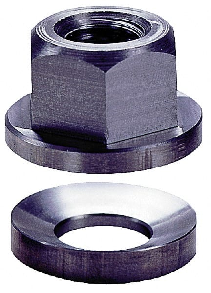 Spherical Flange Nuts; Material: Stainless Steel ; Thread Size (Inch): 1/4-20 ; Thread Size: 1/4-20 in ; Height (Inch): 7/16 ; Material Grade: 416 ; Maximum Correction (Degrees): 5.00