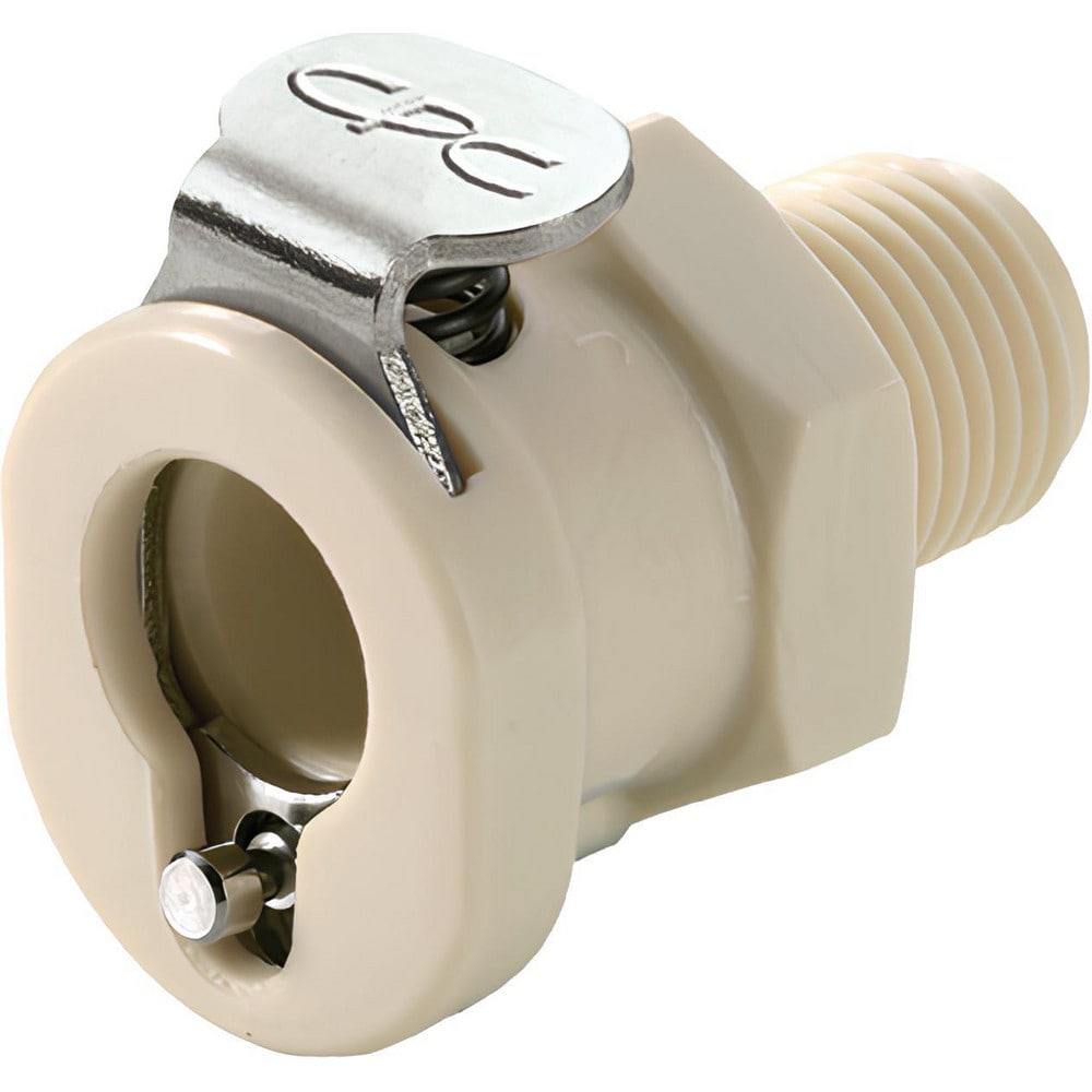 Push-to-Connect Tube Fitting: Connector, Straight, 1/8" Thread