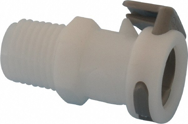 Push-to-Connect Tube Fitting: Connector, 1/4" Thread