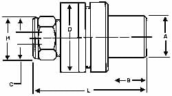 DA180 Double Angle Reamer Collet Chuck