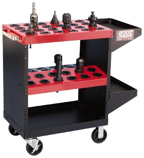 Huot 13950 36 Tool Capacity, 50 Taper Size ToolScoot CNC Tool Cart 