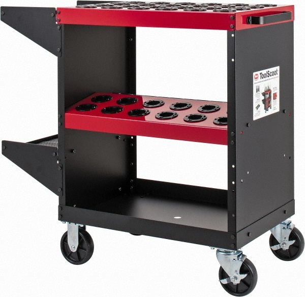 48 Tool Capacity, 40 Taper Size ToolScoot CNC Tool Cart
