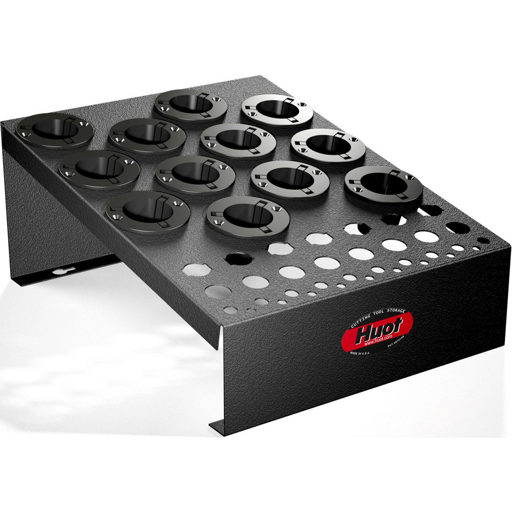 12-1/2 Inches Width x 6-3/4 Inches Height NC Tool Holder and DA Collet Rack - For Use with 35 or 40 Taper Tools