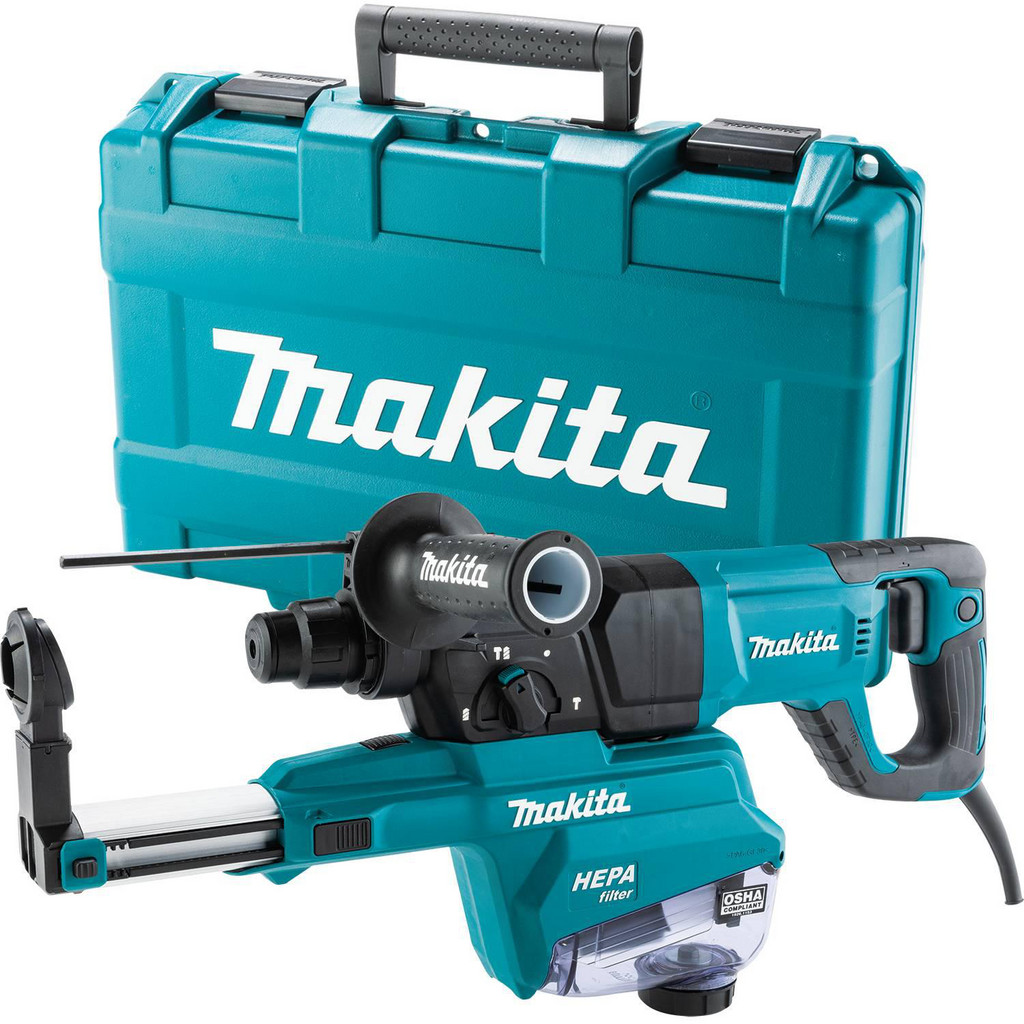 Makita Corded Corded Rotary Hammer: 110.00V, 1" Chuck - Keyless & SDS Plus Chuck, 0 to 4500 Blows Per Min, 0 to 1100 RPM | Part #HR2663