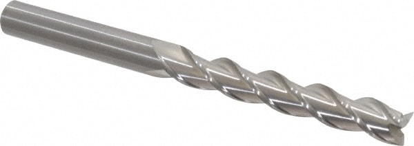 Kennametal 3866263 Square End Mill: 1/2 Dia, 3-1/8 LOC, 1/2 Shank Dia, 6 OAL, 3 Flutes, Solid Carbide Image