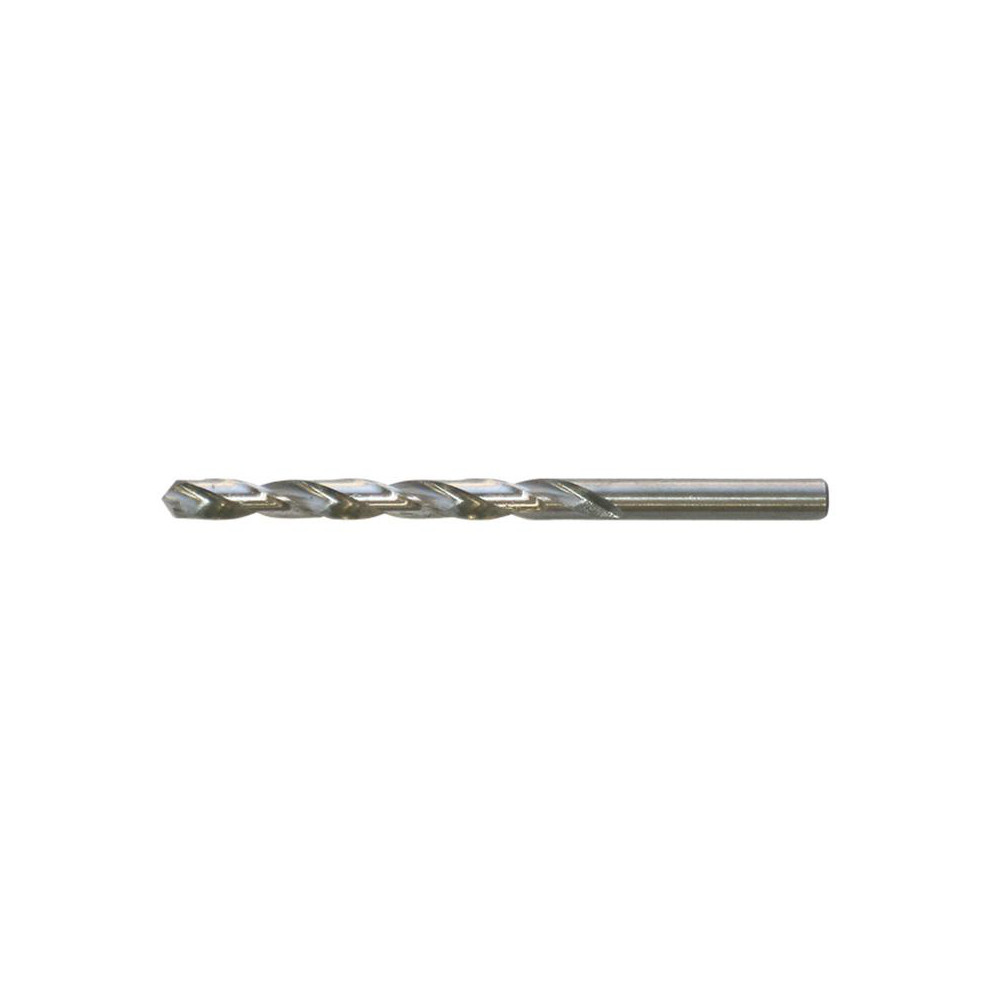 Jobber Length Drill Bit: #44 (0.0860) Dia, 118 deg, HSS - Bright/Uncoated Finish, 2-1/8" OAL, Right Hand Cut, Regular Spiral Flute, Straight Shank, Series 2228