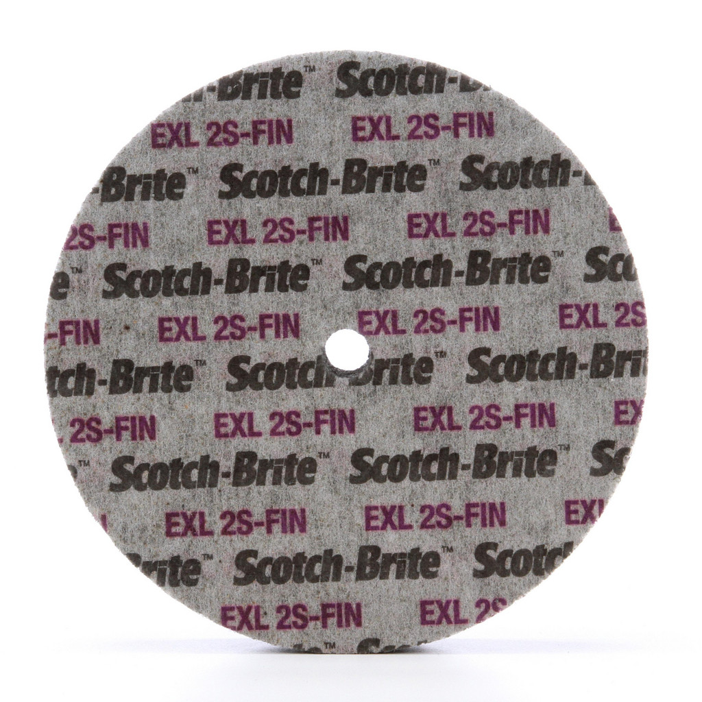 3M | Scotch-Brite™ Deburring Wheel: 6" Dia, 1/2" Face Width, 3/4" Hole, 2 Density, Silicon Carbide - Fine Grade, Unitized, Series XL-UW