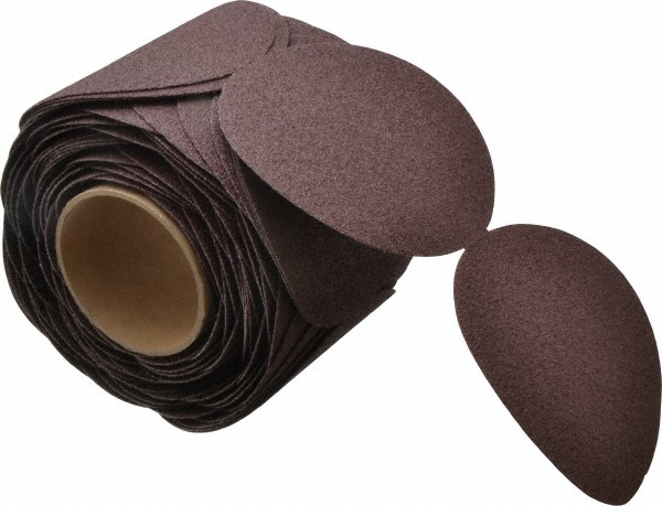 PSA Disc: 5" Disc Dia, 50 Grit, Aluminum Oxide