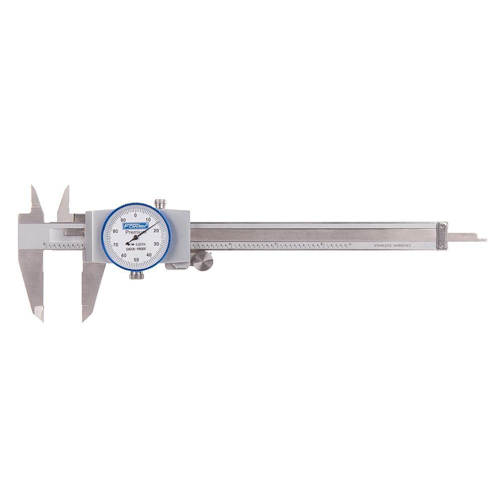 Dial Caliper: 6'' Range, 0.001'' Graduation, 0.1'' per Revolution