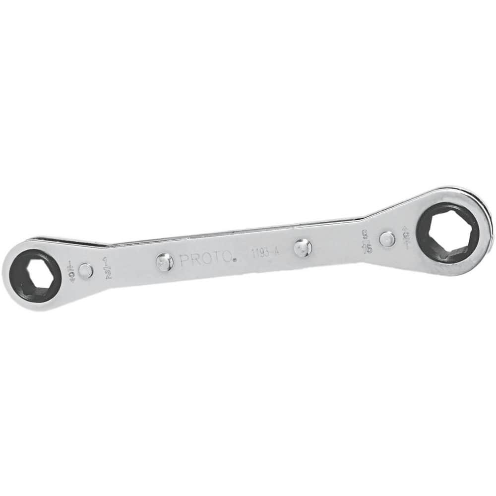 Box End Wrench: 1/2 x 9/16", 6 Point, Double End