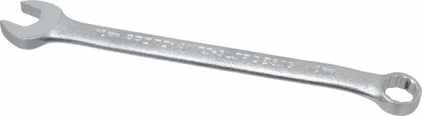 Combination Wrench: 10.00 mm Head Size, 15 deg Offset - Steel, Satin Finish, Tether Capable