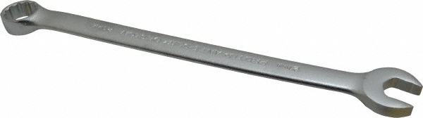 Combination Wrench: 21.00 mm Head Size, 15 deg Offset - Steel, Satin Finish, Tether Capable