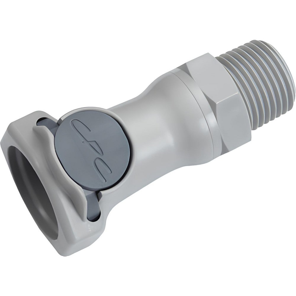 Push-to-Connect Tube Fitting: Connector, 1/2" Thread, 1/2" OD