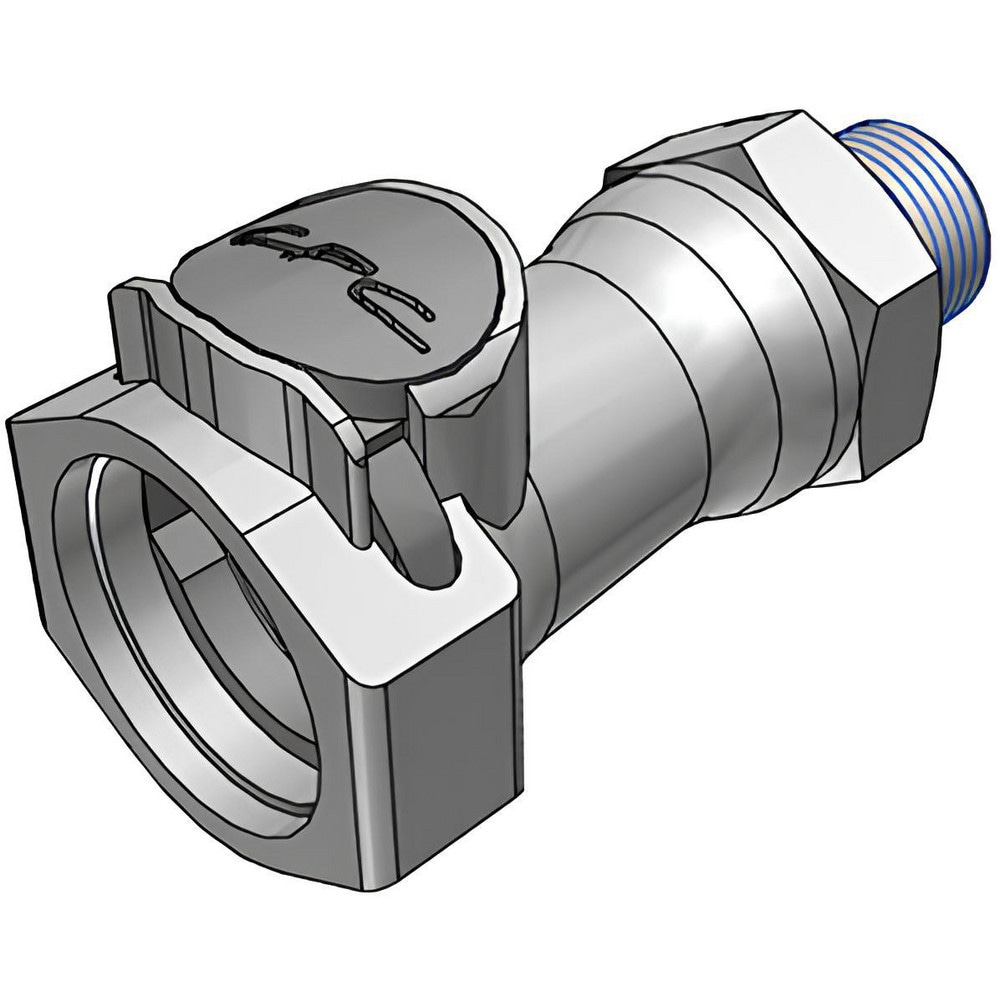 Push-to-Connect Tube Fitting: Connector, 3/8" Thread, 3/8" OD