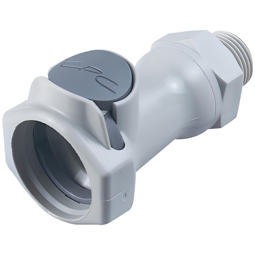Push-to-Connect Tube Fitting: Connector, 3/8" Thread, 3/8" OD