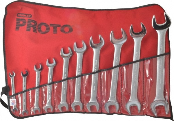 PROTO J30000A Open End Wrench Set: 10 Pc, Metric Image