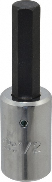 Hand Hex Bit Socket: 1/2" Drive, 1/2" Hex