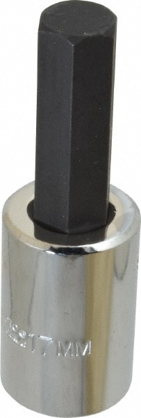 PROTO J5441-17M Hand Hex Bit Socket: 1/2" Drive, 17 mm Hex Image