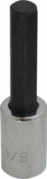 Hand Hex Bit Socket: 3/8" Drive, 3/8" Hex