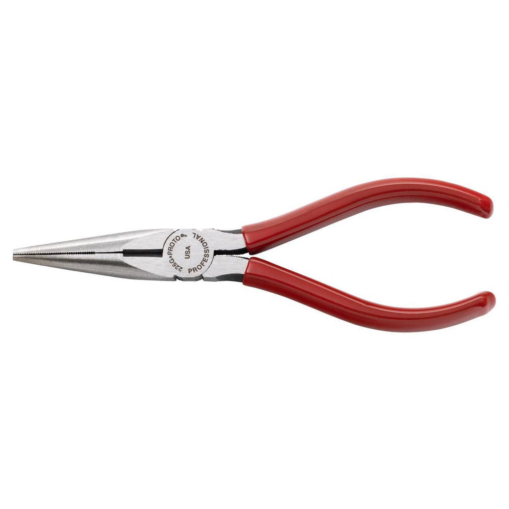 Chain Nose Plier: 1-7/8" Jaw Length, 5-5/8" Overall Length, Side Cutter