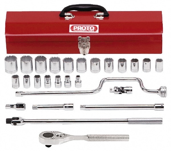 PROTO J54124 Standard Socket Set: 26 Pc Image