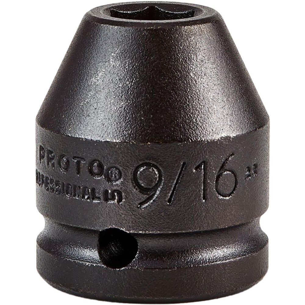 Impact Socket: 3/4" Drive, 9/16" Socket, Hex Drive