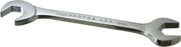 Open End Wrench: Double End Head, 17 mm, Double Ended