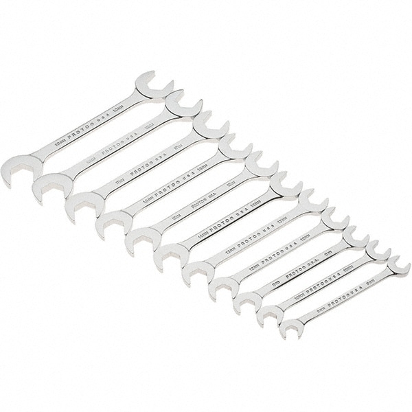 PROTO J3100M Open End Wrench Set: 11 Pc, Metric Image