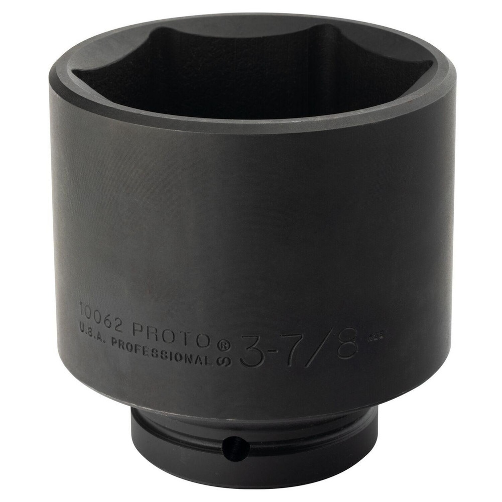 Impact Socket: 1" Drive, 3-7/8" Socket, Hex Drive