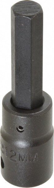 PROTO J7441-12M 1/2" Drive, 12mm Impact Hex Bit Socket Image