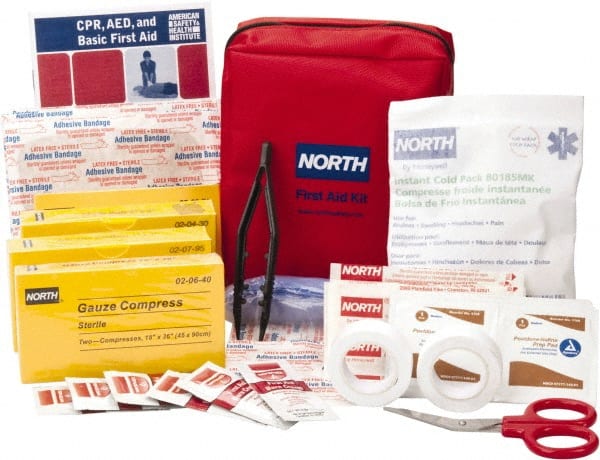 61 Piece, 5 Person, Multipurpose/Auto/Travel First Aid Kit