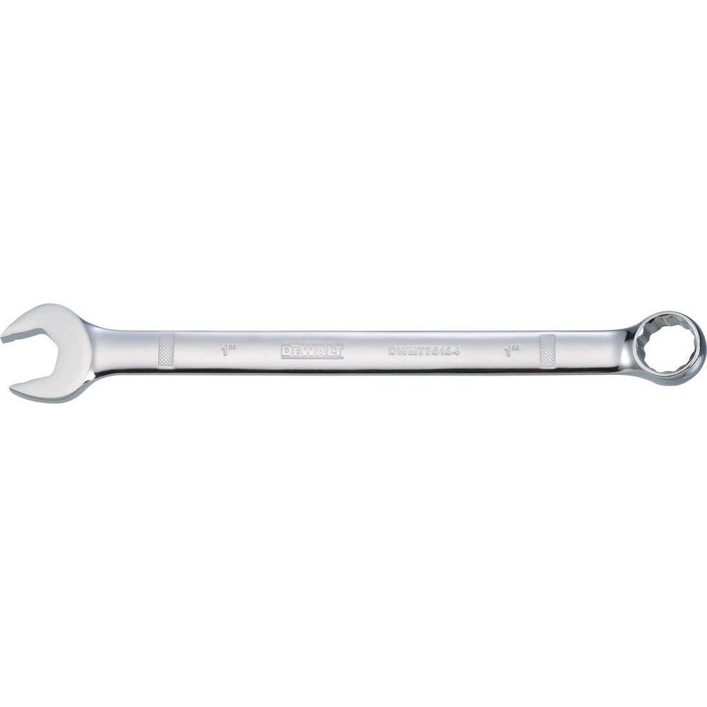DeWALT Combination Wrench: 1" Head Size, 15 deg Offset - 13-1/2" OAL, Steel, Chrome Finish | 4-Pack | Part #DWMT75184OSP