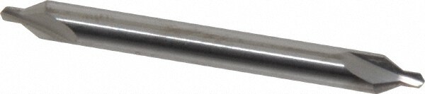 Combo Drill & Countersink: #2, 3/16" Body Dia, 1180, Solid Carbide