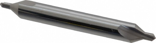 Combo Drill & Countersink: #3, 1/4" Body Dia, 1180, Solid Carbide