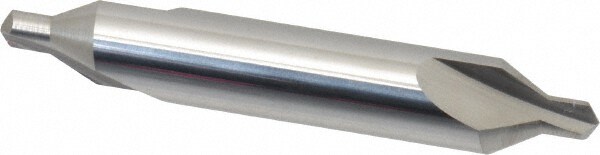 Combo Drill & Countersink: #5, 7/16" Body Dia, 1180, Solid Carbide
