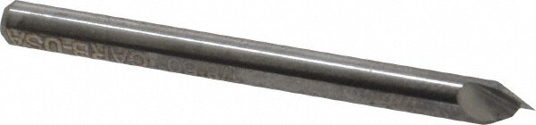 1/8" Head Diam, 1/8" Shank Diam, 1 Flute 60° Solid Carbide Countersink