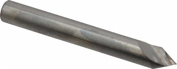 1/4" Head Diam, 1/4" Shank Diam, 1 Flute 60° Solid Carbide Countersink
