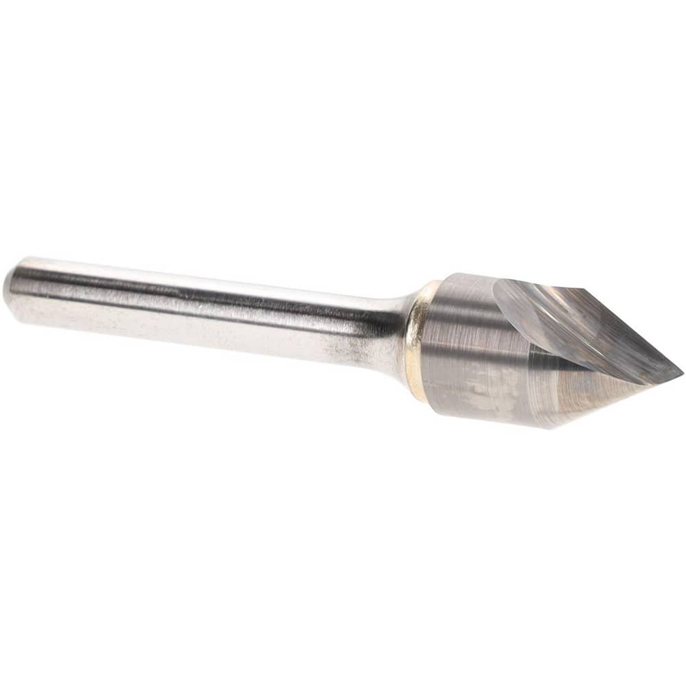 Atrax 331-006050 Countersink: 1/2" Head Dia, 60 ° Included Angle, 1 Flute, Alloy Steel, Right Hand Cut 