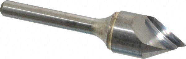 5/8" Head Diam, 1/4" Shank Diam, 1 Flute 60° Solid Carbide Countersink