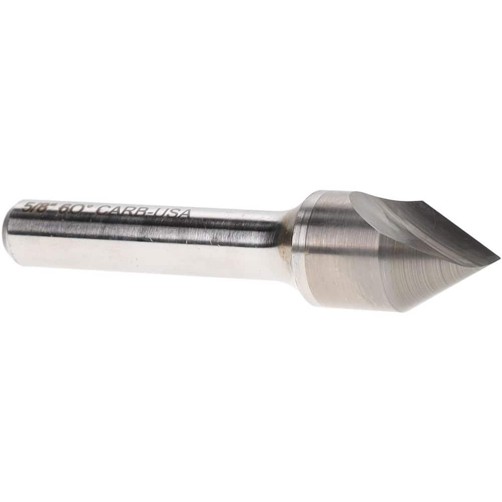 Atrax 331-027050A Countersink: 5/8" Head Dia, 60 ° Included Angle, 1 Flute, Alloy Steel, Right Hand Cut 