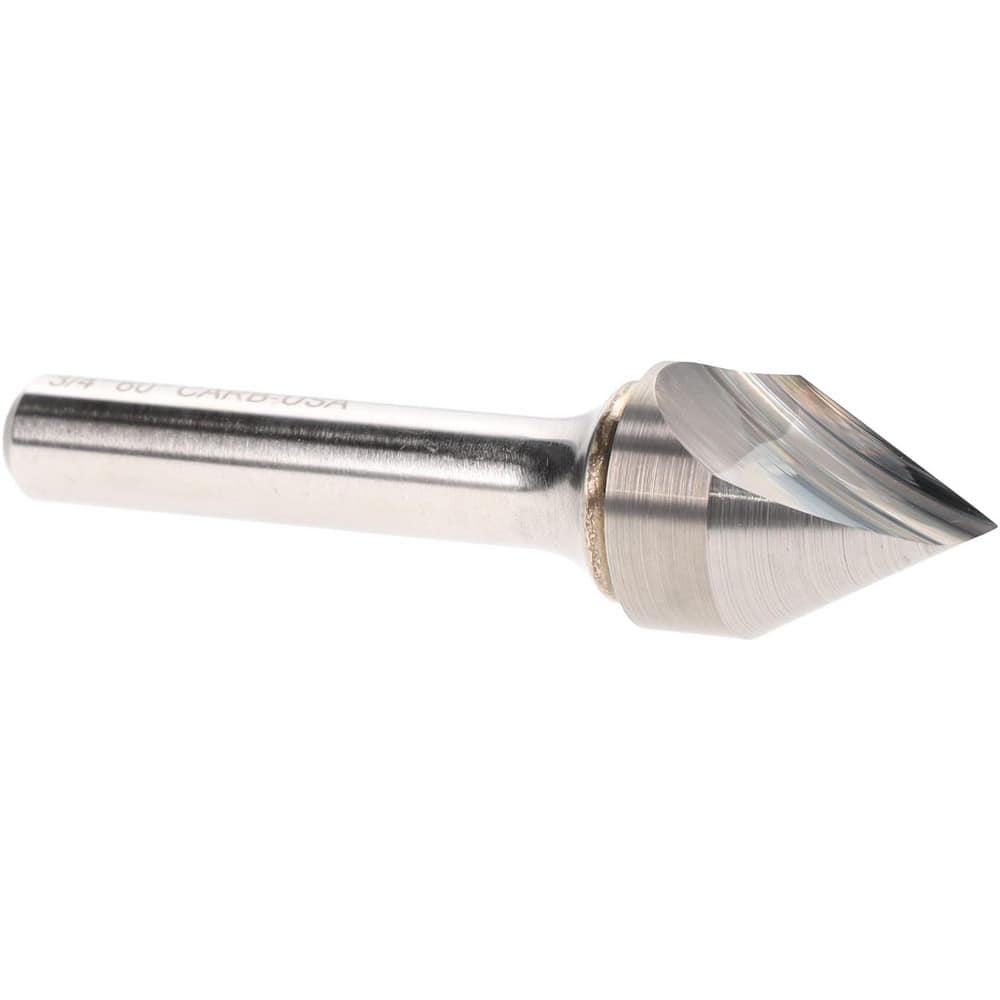 Atrax 331-028050 Countersink: 3/4" Head Dia, 60 ° Included Angle, 1 Flute, Alloy Steel, Right Hand Cut 