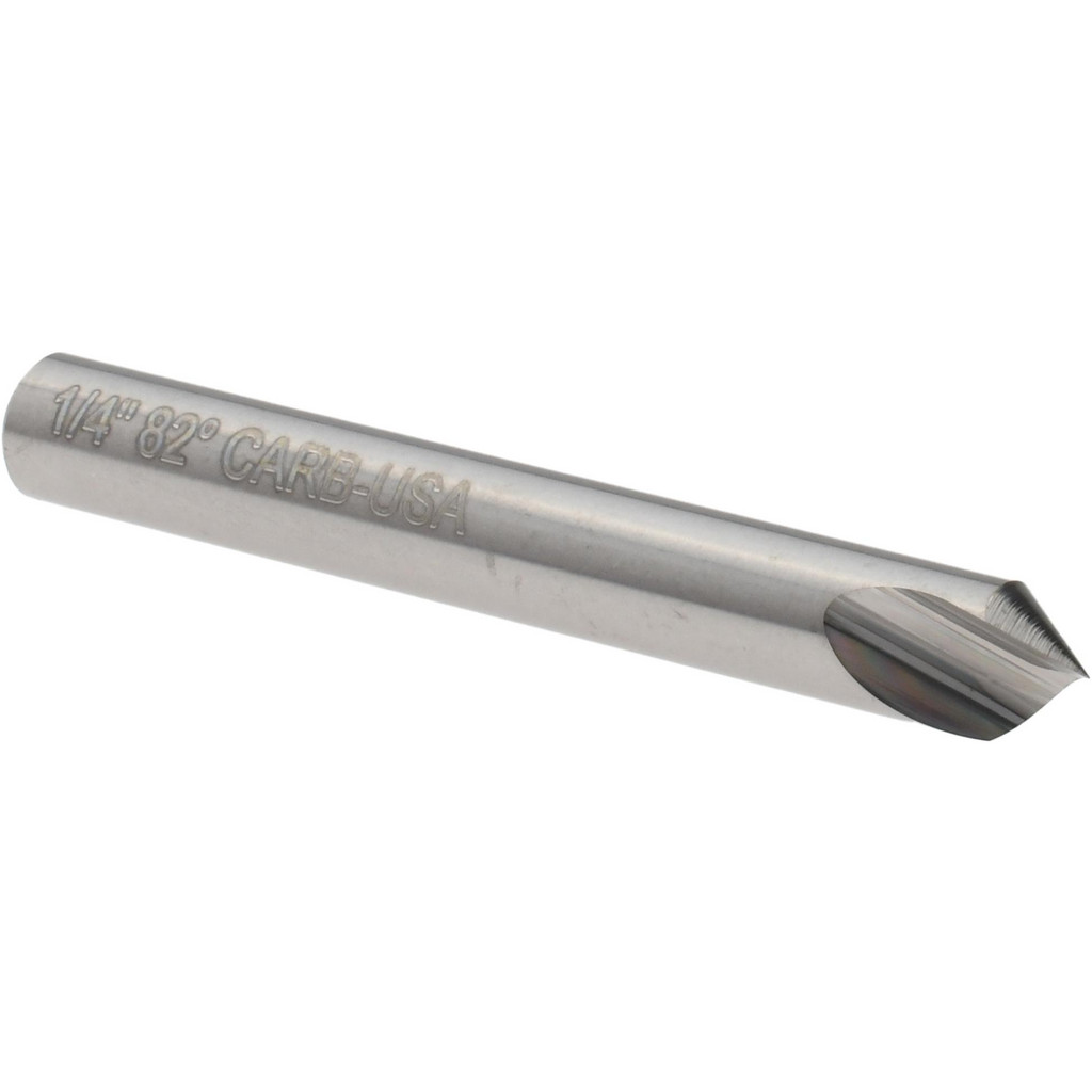 Atrax 331-003060 1/4" Head Diam, 1/4" Shank Diam, 1 Flute 82&deg; Solid Carbide Countersink Image