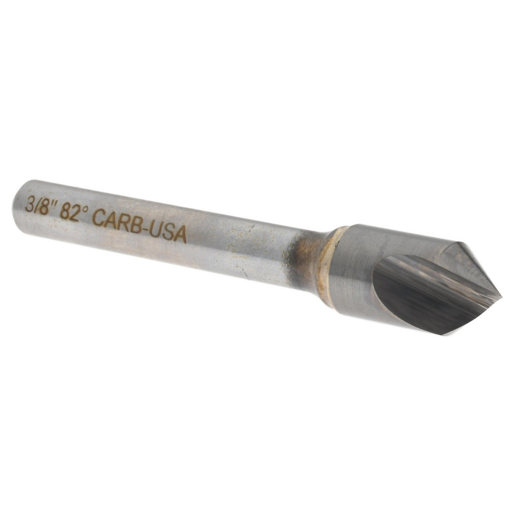 Atrax 331-005060 3/8" Head Diam, 1/4" Shank Diam, 1 Flute 82&deg; Solid Carbide Countersink Image