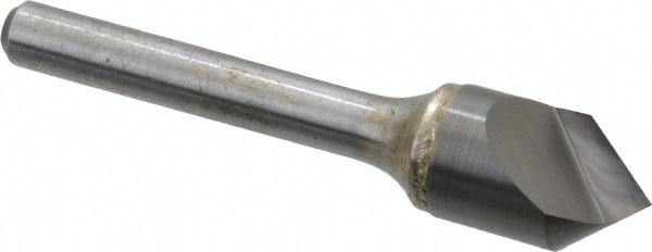 1/2" Head Diam, 1/4" Shank Diam, 1 Flute 82° Solid Carbide Countersink