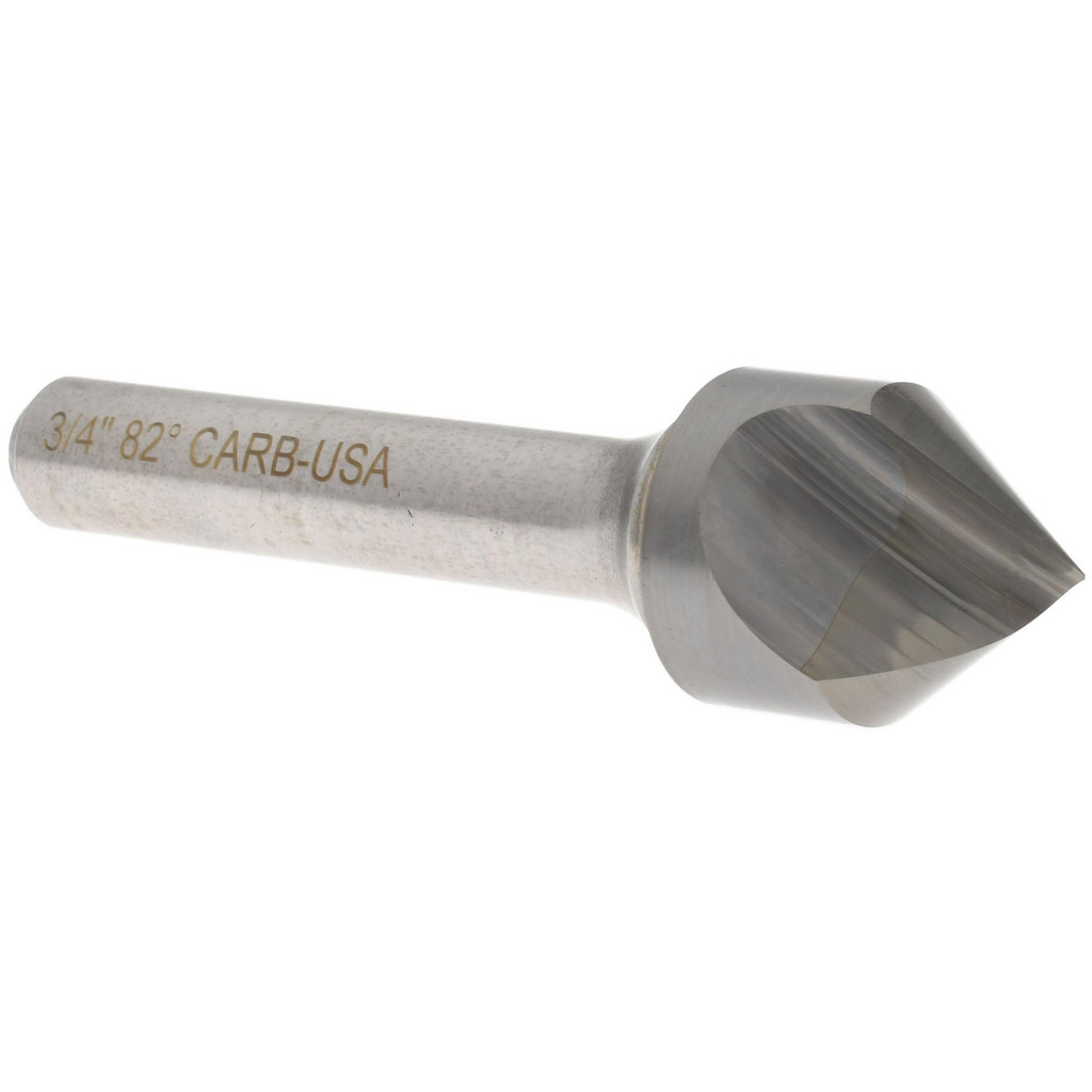 Atrax 331-028060 3/4" Head Diam, 3/8" Shank Diam, 1 Flute 82&deg; Solid Carbide Countersink Image