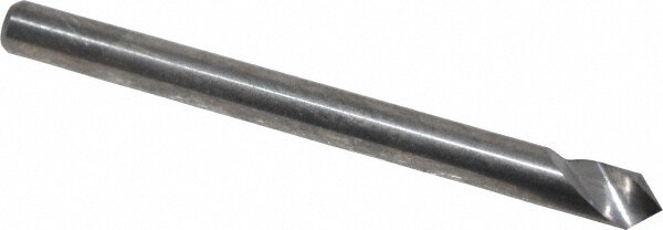 1/8" Head Diam, 1/8" Shank Diam, 1 Flute 90° Solid Carbide Countersink