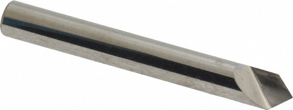 1/4" Head Diam, 1/4" Shank Diam, 1 Flute 90° Solid Carbide Countersink